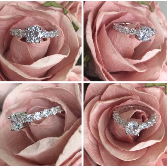 🎀NWT .925 ETERNITY BAND/ENGAGEMENT RING!!🎀 - Picture 4 of 4